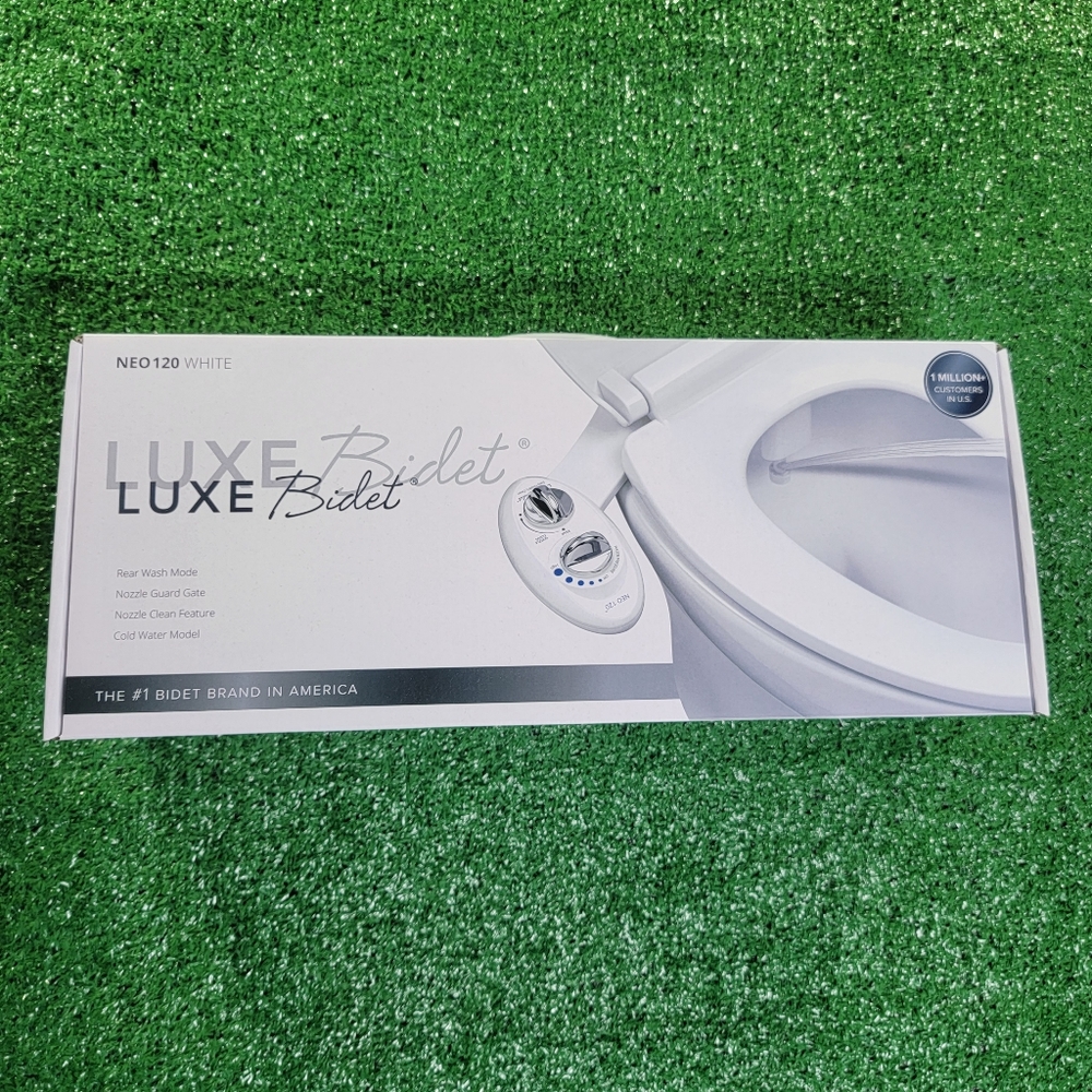 Luxe Bidet Neo 120 White Self Cleaning Nozzle Fresh Water No Electric Toliet New